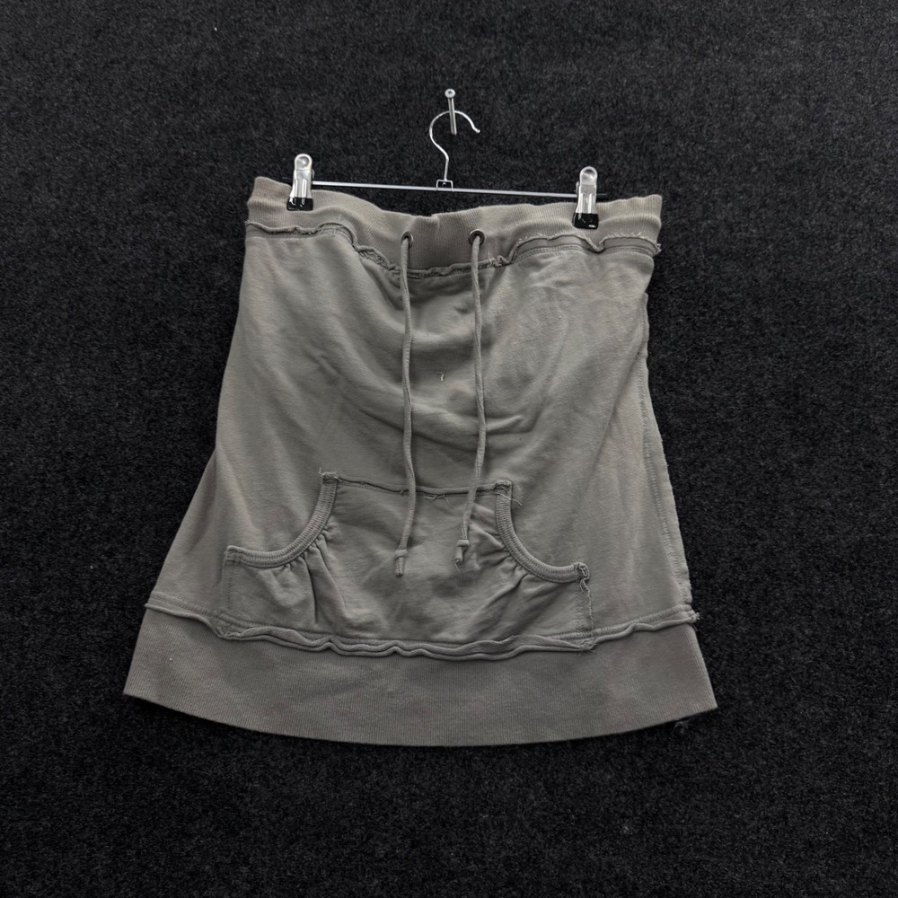 Mossimo Supply Co Olive Green Tube Top Mini Skirt Kangaroo Pocket Large